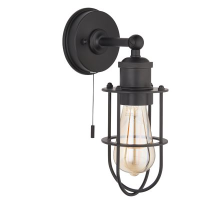 Endon 99948 - Badkamerwandlamp CREW 1xE27/6W/230V IP44 zwart