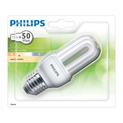 Energiebesparende lamp PHILIPS E27/11W/230V - GENIE