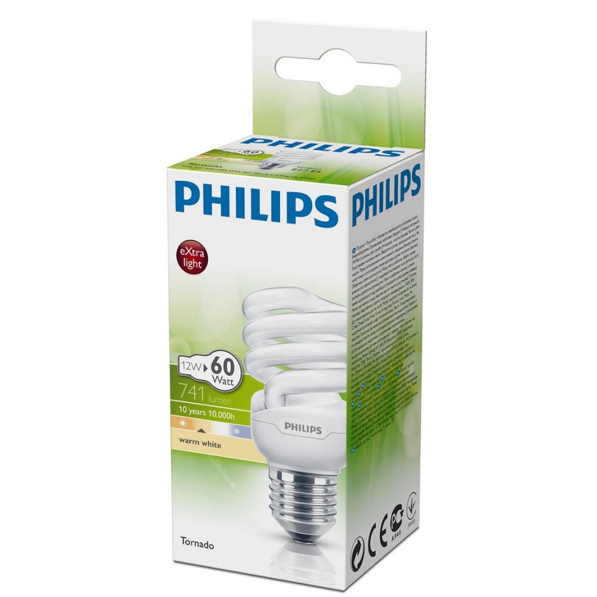 Energiebesparende lamp Philips E27/12W/230V 2700K