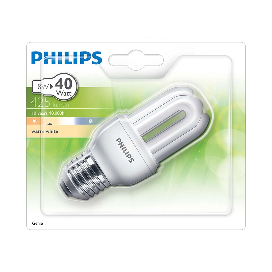 Energiebesparende lamp PHILIPS E27/8W/230V - GENIE