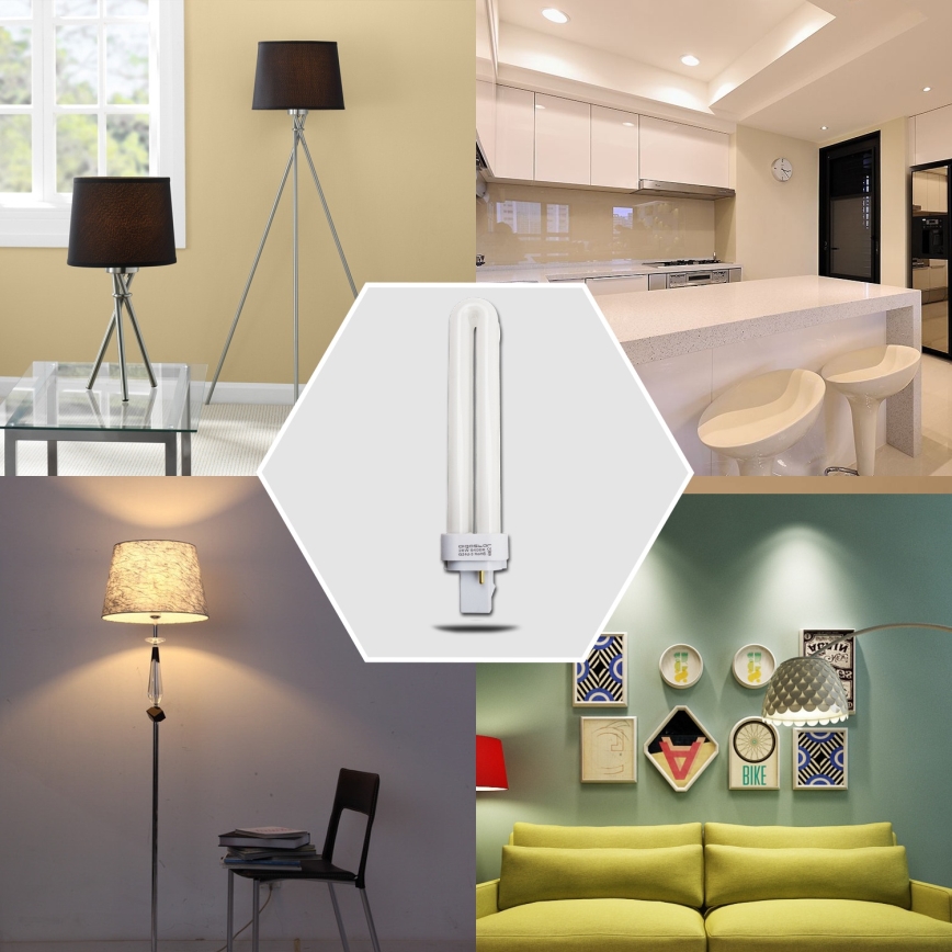 Energiezuinige spaarlamp G24d-3/26W/230V 6500K