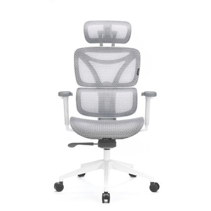 Ergonomische bureaustoel LEVANO grijs/wit/zwart