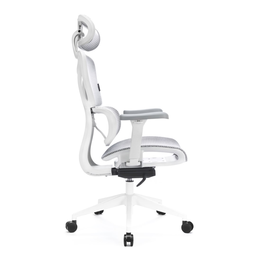 Ergonomische bureaustoel LEVANO grijs/wit/zwart