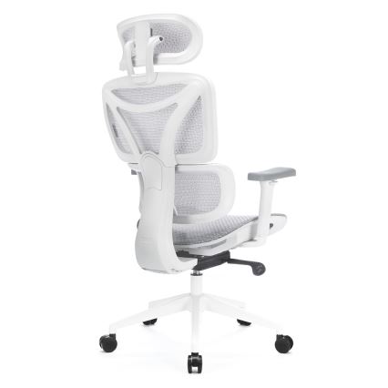 Ergonomische bureaustoel LEVANO grijs/wit/zwart