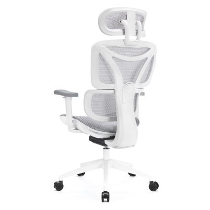 Ergonomische bureaustoel LEVANO grijs/wit/zwart