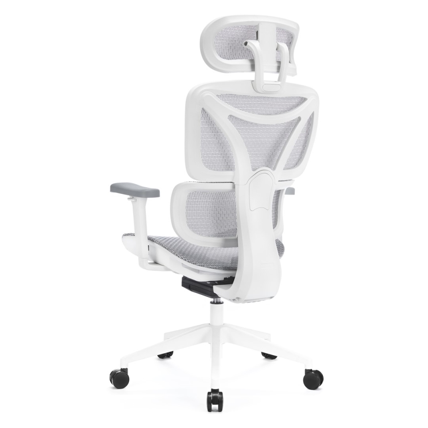 Ergonomische bureaustoel LEVANO grijs/wit/zwart
