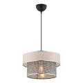 ERO hanglamp 1xE27/60W/230V crème/grijs