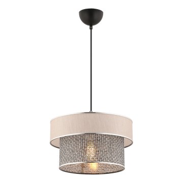 ERO hanglamp 1xE27/60W/230V crème/grijs