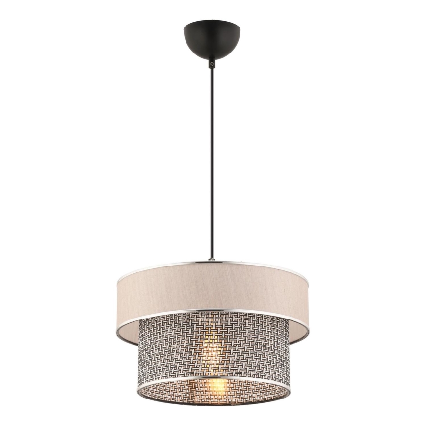 ERO hanglamp 1xE27/60W/230V crème/grijs