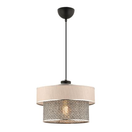 ERO hanglamp 1xE27/60W/230V crème/grijs