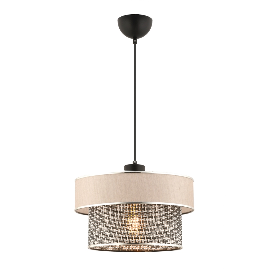 ERO hanglamp 1xE27/60W/230V crème/grijs