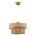 ERO plafondlamp 1xE27/60W/230V bruin/goud