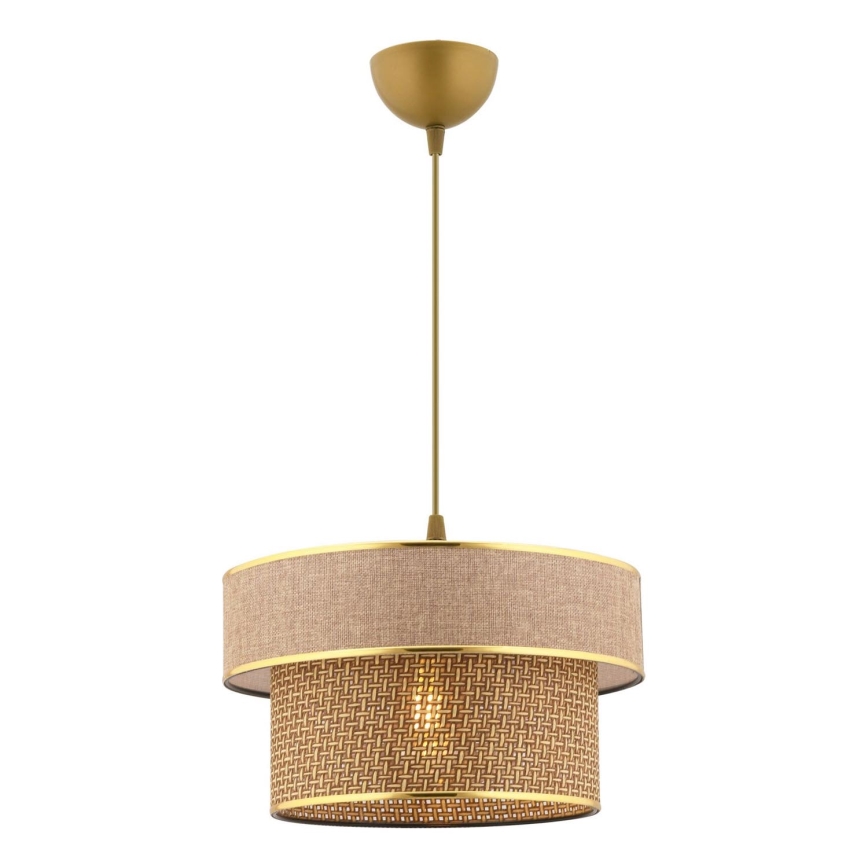 ERO plafondlamp 1xE27/60W/230V bruin/goud