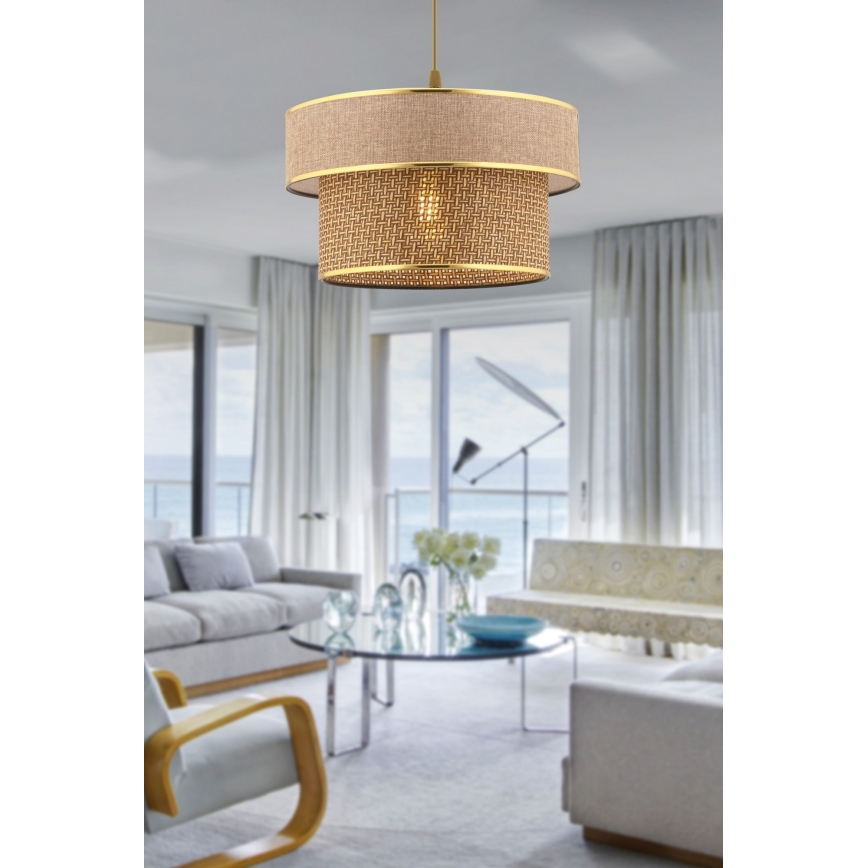 ERO plafondlamp 1xE27/60W/230V bruin/goud