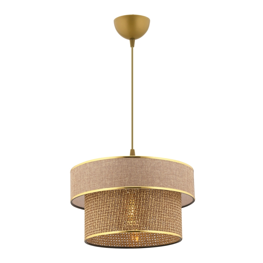 ERO plafondlamp 1xE27/60W/230V bruin/goud