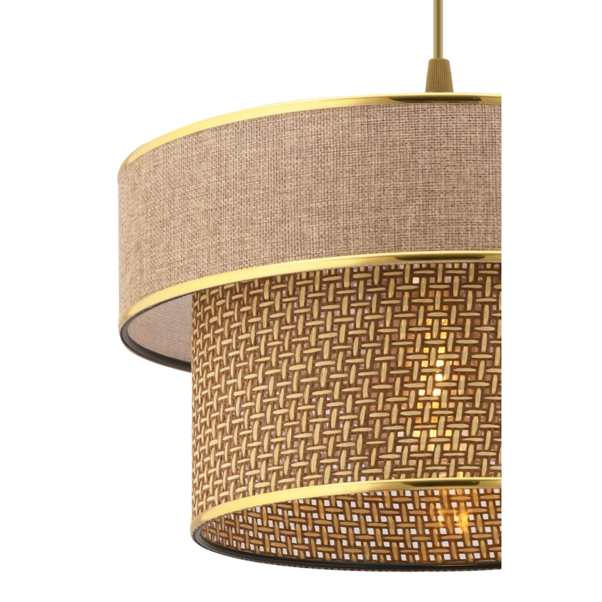 ERO plafondlamp 1xE27/60W/230V bruin/goud
