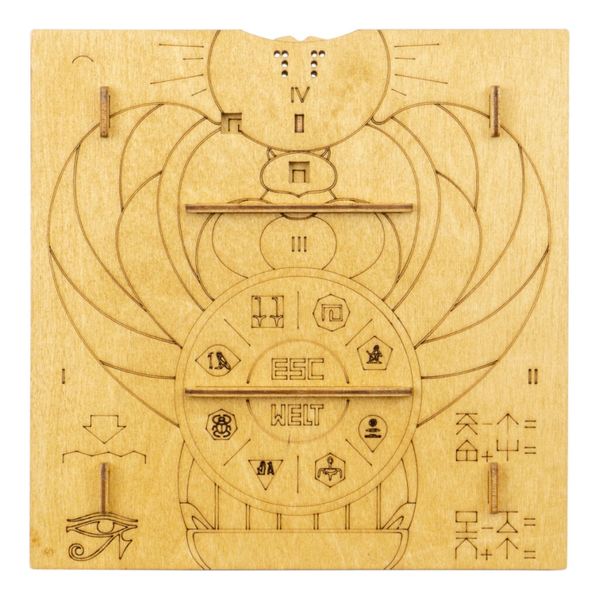 EscapeWelt - 3D houten mechanische puzzel Piramide