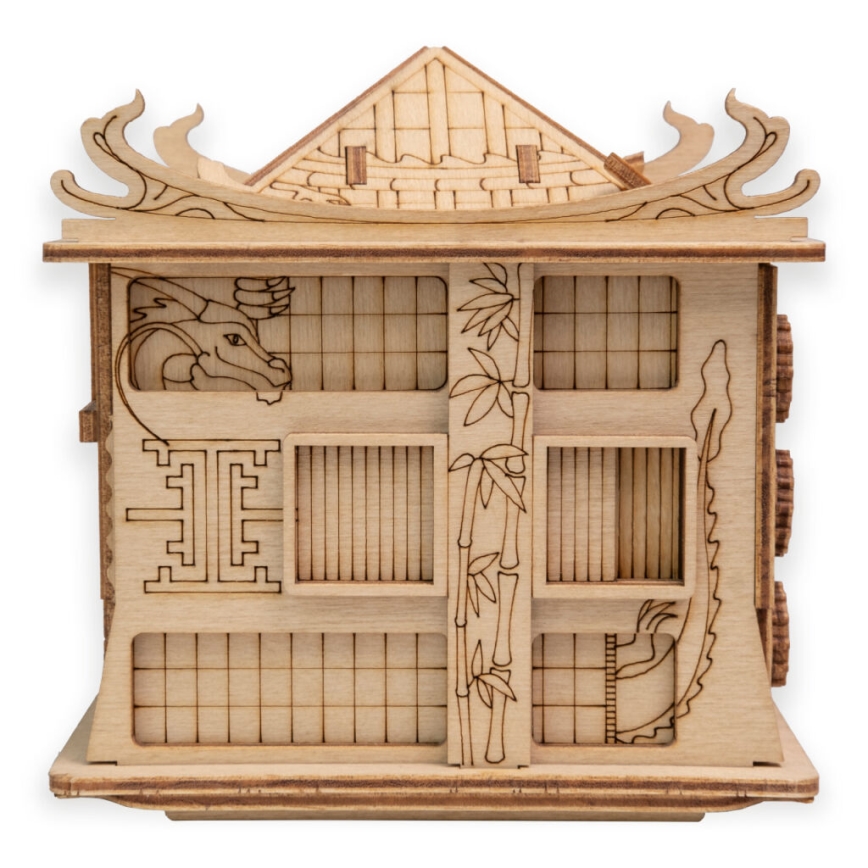 - Houten puzzel Draken huis | Lampenmanie