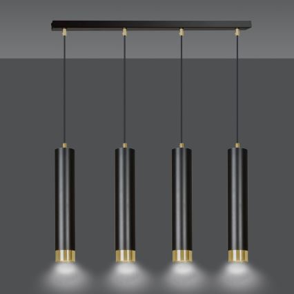Euluna - Hanglamp aan een koord KUMO 4xGU10/30W/230V