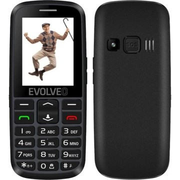 Evolveo - EasyPhone EG, 4G mobiele telefoon voor senioren, zwart