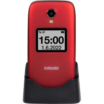Evolveo - EasyPhone FS, klaptelefoon 2.8 rood
