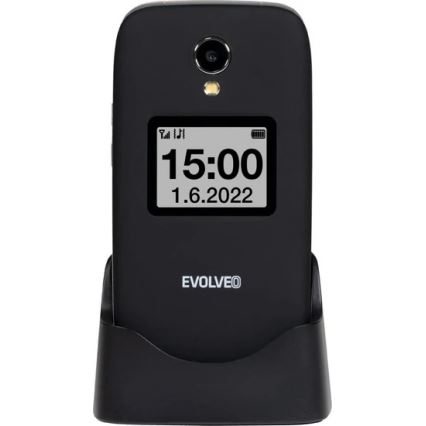 Evolveo - EasyPhone FS klaptelefoon voor senioren 2.8 zwart