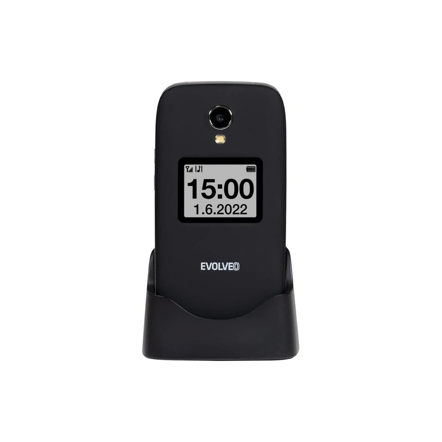 Evolveo - EasyPhone FS klaptelefoon voor senioren 2.8 zwart