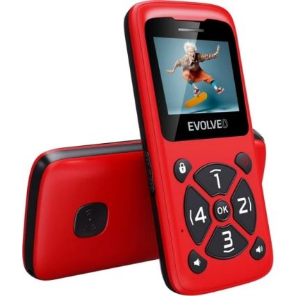 Evolveo - EasyPhone ID seniorentelefoon, rood