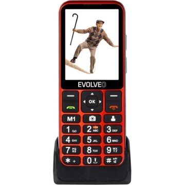 Evolveo - EasyPhone LT, 4G mobiele telefoon voor senioren, rood