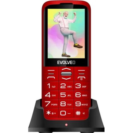 Evolveo - EasyPhone XO, mobiele telefoon voor senioren rood