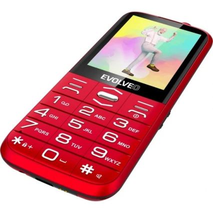 Evolveo - EasyPhone XO, mobiele telefoon voor senioren rood