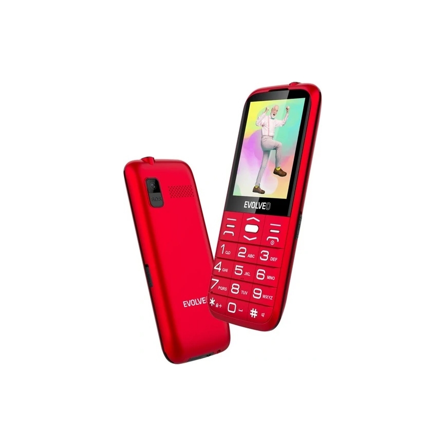 Evolveo - EasyPhone XO, mobiele telefoon voor senioren rood