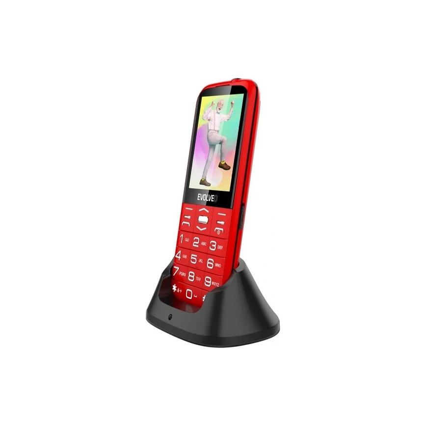 Evolveo - EasyPhone XO, mobiele telefoon voor senioren rood