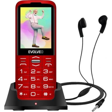 Evolveo - EasyPhone XO, mobiele telefoon voor senioren rood