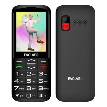 Evolveo - EasyPhone XO seniorentelefoon, zwart