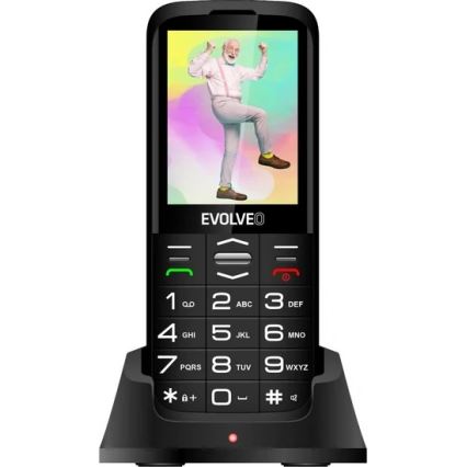 Evolveo - EasyPhone XO seniorentelefoon, zwart