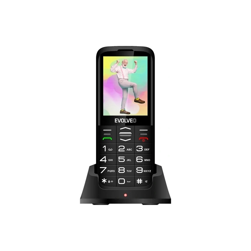 Evolveo - EasyPhone XO seniorentelefoon, zwart