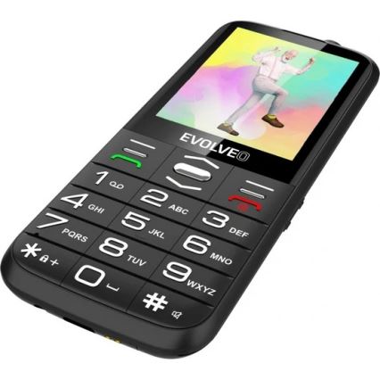 Evolveo - EasyPhone XO seniorentelefoon, zwart