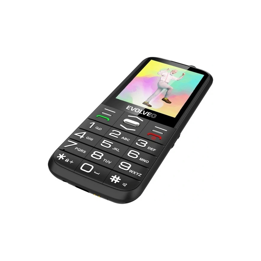 Evolveo - EasyPhone XO seniorentelefoon, zwart