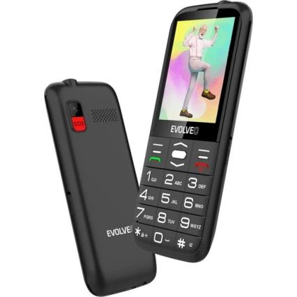 Evolveo - EasyPhone XO seniorentelefoon, zwart