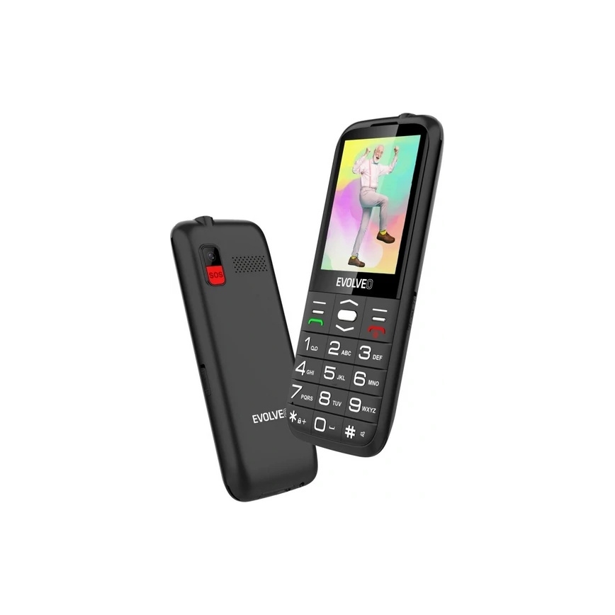 Evolveo - EasyPhone XO seniorentelefoon, zwart