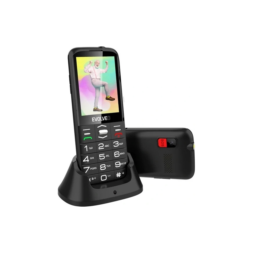 Evolveo - EasyPhone XO seniorentelefoon, zwart