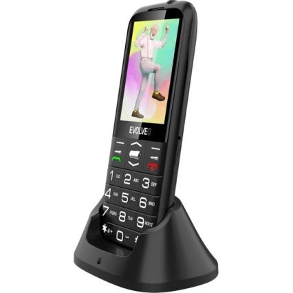 Evolveo - EasyPhone XO seniorentelefoon, zwart