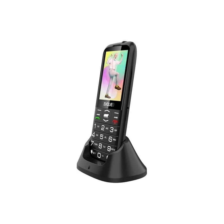 Evolveo - EasyPhone XO seniorentelefoon, zwart