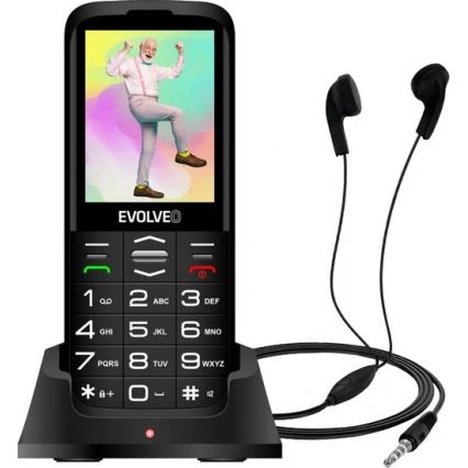 Evolveo - EasyPhone XO seniorentelefoon, zwart