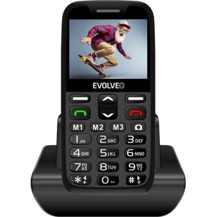 Evolveo - EasyPhone XR, 4G mobiele telefoon voor senioren, zwart