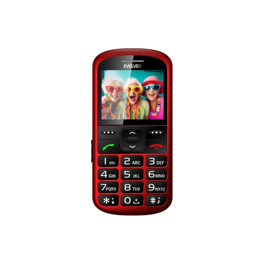 Evolveo - EasyPhone XS, mobiele telefoon voor senioren rood