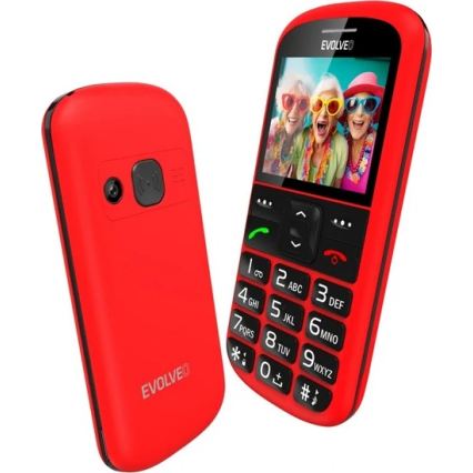 Evolveo - EasyPhone XS, mobiele telefoon voor senioren rood
