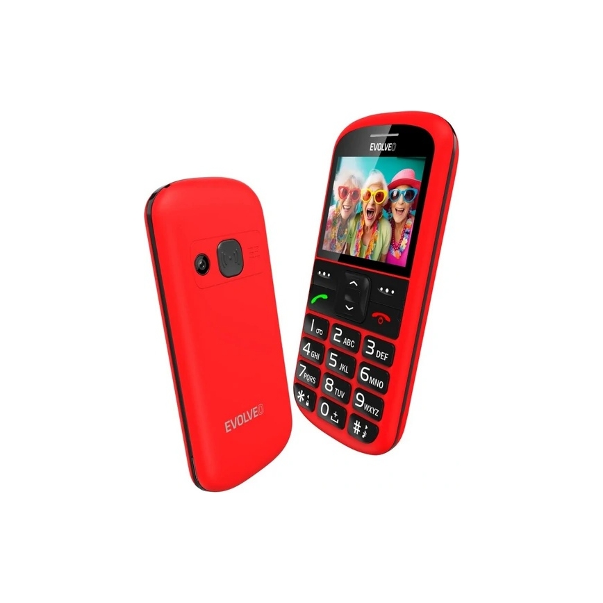 Evolveo - EasyPhone XS, mobiele telefoon voor senioren rood