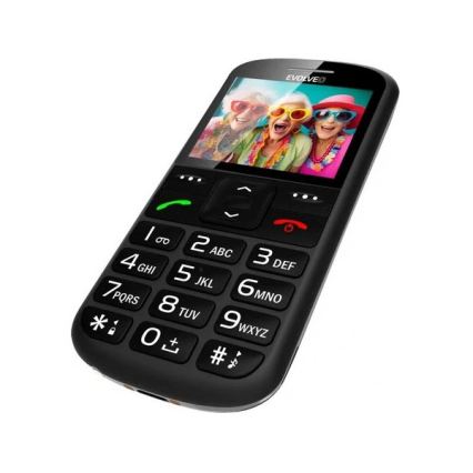 Evolveo - EasyPhone XS, mobiele telefoon voor senioren, zwart